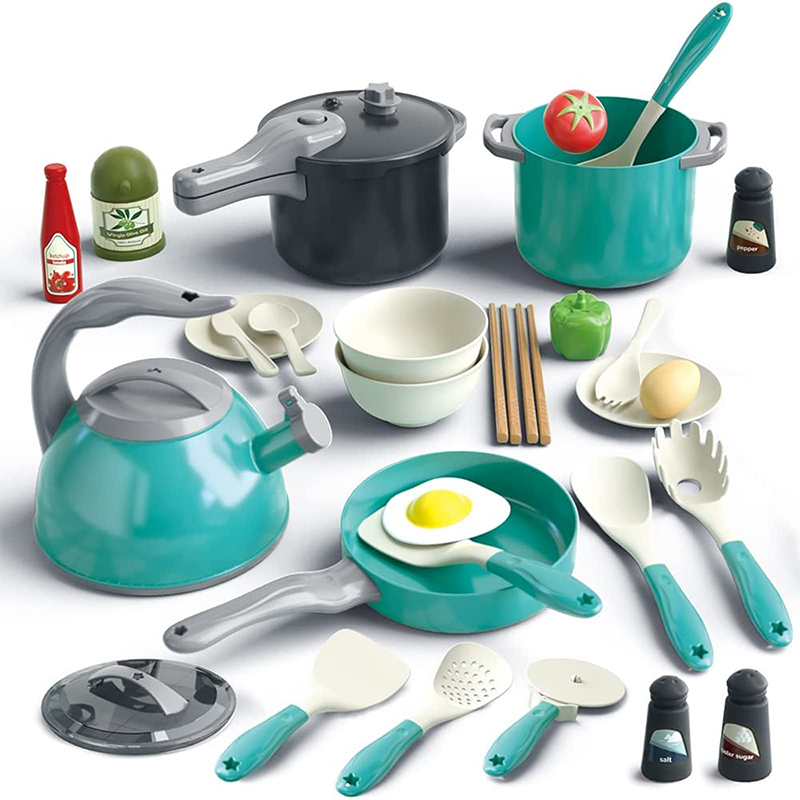 Kitchen Appliances For Kids - เด็กของเล่นห้องครัวอุปกรณ์เสริมเด็กวัยหัดเดินแสร้งทำอาหาร Playset เล่นหม้อกระทะเครื่องครัวของเล่นเล่นอาหารสำหรับเด็ก
