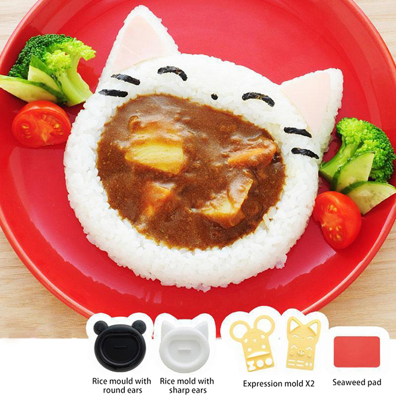 Kitchen Appliances On Sale - 1ชิ้นแม่พิมพ์ข้าวซูชิโนริสำหรับตกแต่งตัวการ์ตูนหมีแมวน่ารักตัดเบนโตะเครื่องมือทำแซนวิชอุปกรณ์ DIY สำหรับห้องครัว