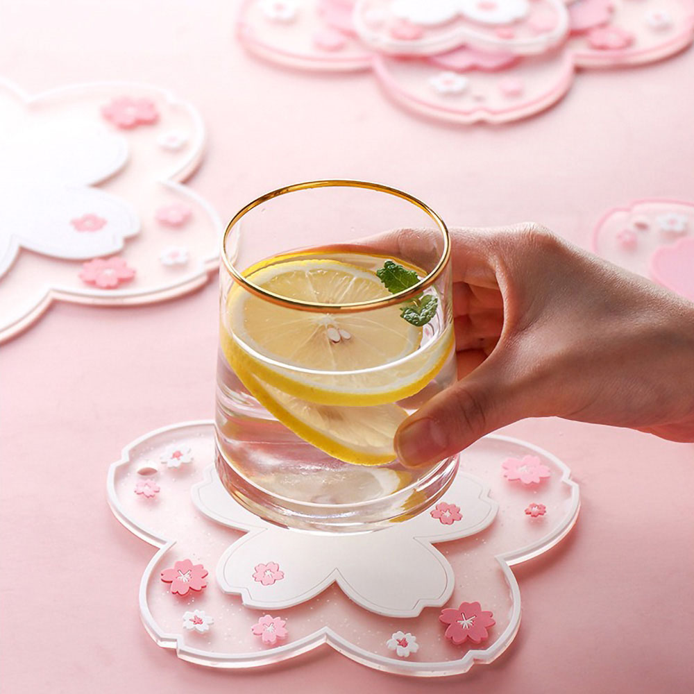 Kitchen Appliances Table - Cherry Blossom ฉนวนกันความร้อน Pad โต๊ะรับประทานอาหาร Anti-Skid