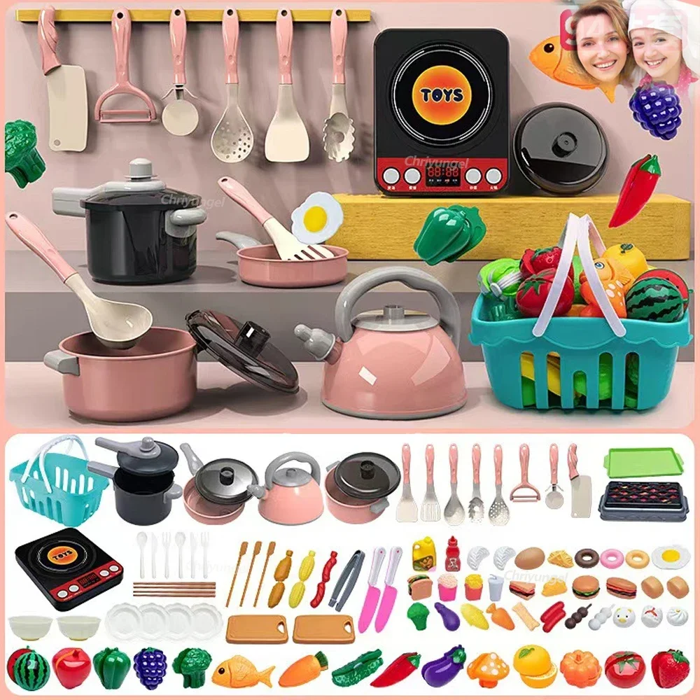 Kitchen Appliances For Kids - เด็กชุดของเล่น 92/69/59 PCS เล่นอุปกรณ์ครัวชุดเล่นหม้อแกล้งทําเป็นอาหารของเล่นทําอาหารเด็กวัยหัดเดินเด็กของขวัญ