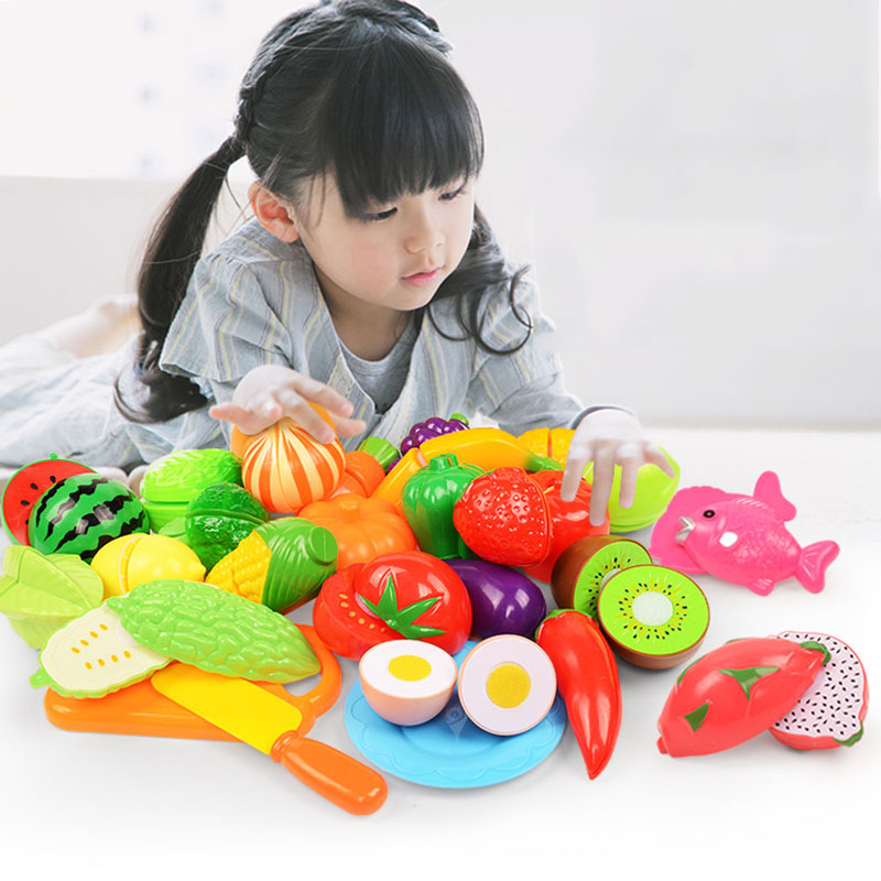Kitchen Appliances Toys - ของเล่นตัดผลไม้และผักสำหรับเด็ก ชุดของเล่นจำลองครัวสำหรับเด็กเล่นบทบาทสมมติ ของเล่นมอนเตสซอรี่สำหรับเด็กหญิงและเด็กชาย