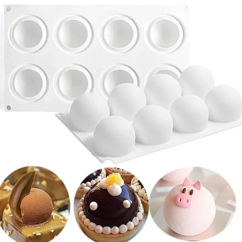 Kitchen Appliances On Sale - 3D Sphere แม่พิมพ์ซิลิโคนสําหรับ Mousse เค้ก Baking