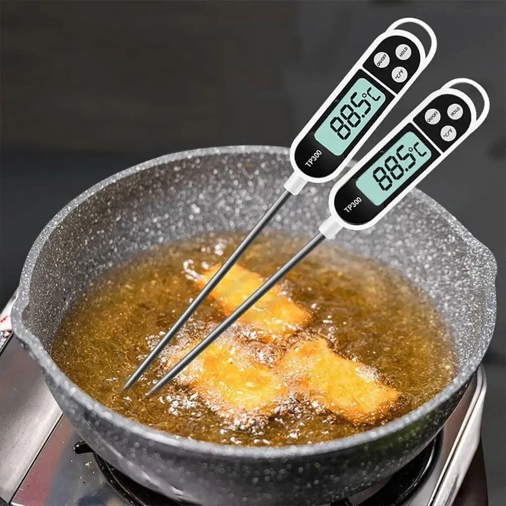 Kitchen Appliances Online - เทอร์โมมิเตอร์วัดอุณหภูมิอาหาร TP300 เครื่องวัดอุณหภูมิแบบดิจิตอลสำหรับน้ำ น้ำมัน เนื้อสัตว์ อุปกรณ์วัดอุณหภูมิสำหรับทำอาหาร