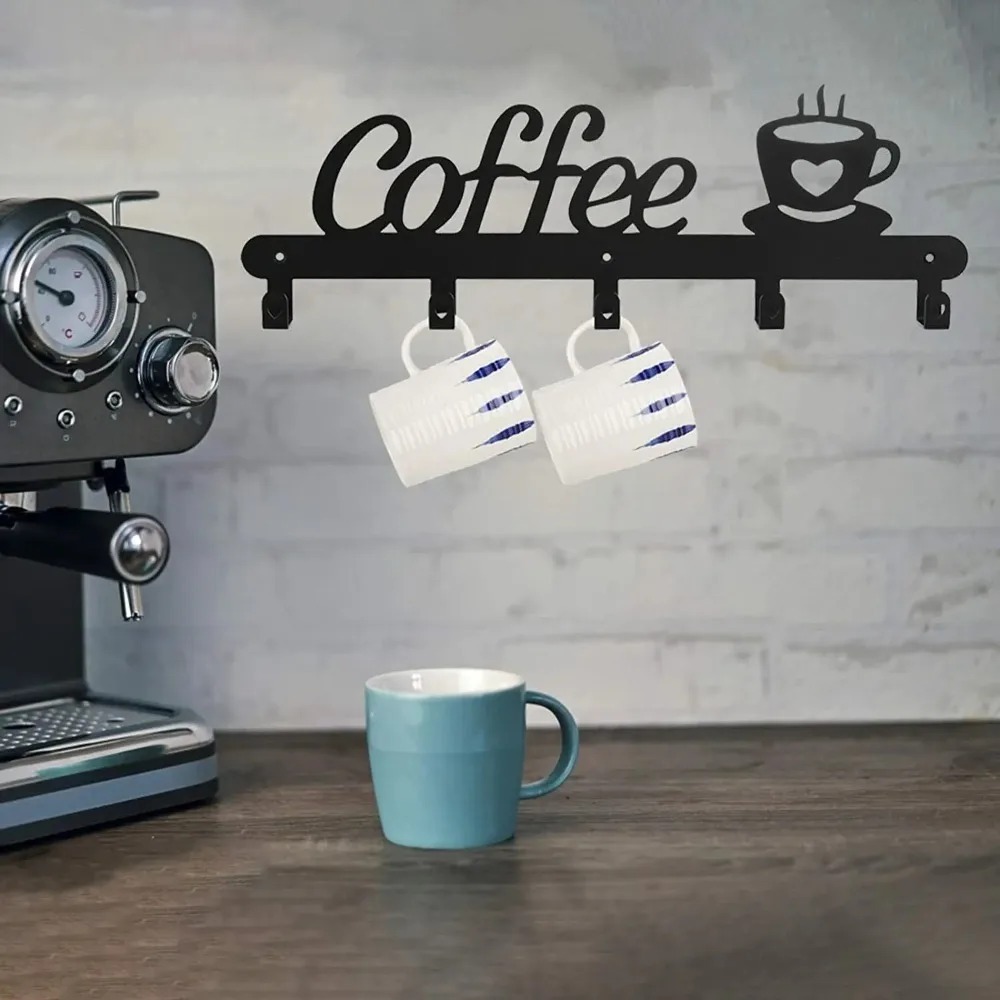 ที่แขวนแก้วกาแฟติดผนังโลหะ, ที - Kitchen Appliances Rack บทวิจารณ์และราคา