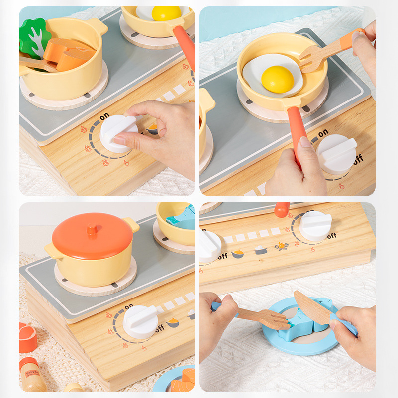 ชุดครัวไม้มอนเตสซอรี่สำหรับเด็ - Kitchen Appliances For Kids บทวิจารณ์และราคา