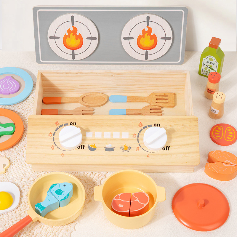 ชุดครัวไม้มอนเตสซอรี่สำหรับเด็ - Kitchen Appliances For Kids บทวิจารณ์และราคา