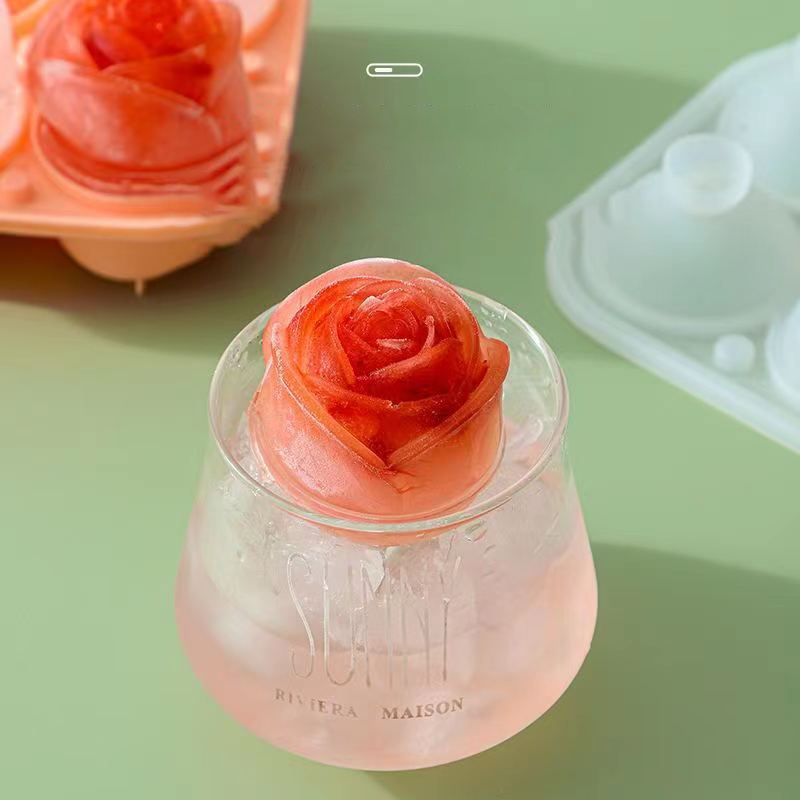 3D Rose Ice แม่พิมพ์ 4 หลุม Ic - Kitchen Appliances On Sale บทวิจารณ์และราคา