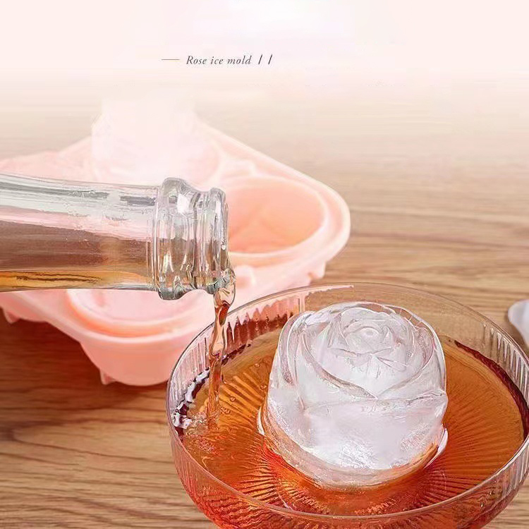 3D Rose Ice แม่พิมพ์ 4 หลุม Ic - Kitchen Appliances On Sale บทวิจารณ์และราคา