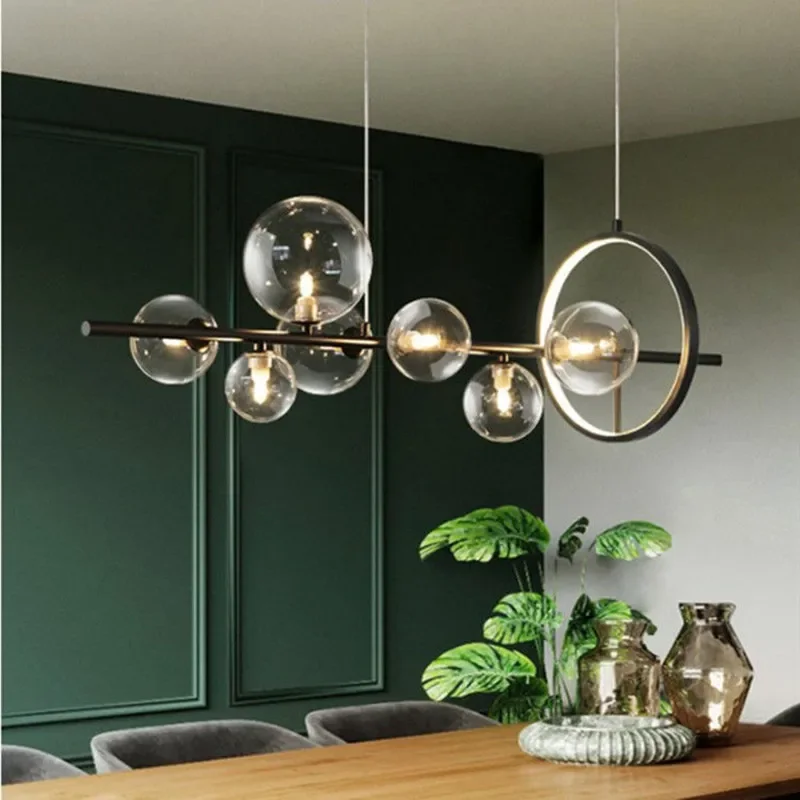 โคมไฟติดเพดาน LED แบบฟองแก้วที - Kitchen Appliances Table บทวิจารณ์และราคา