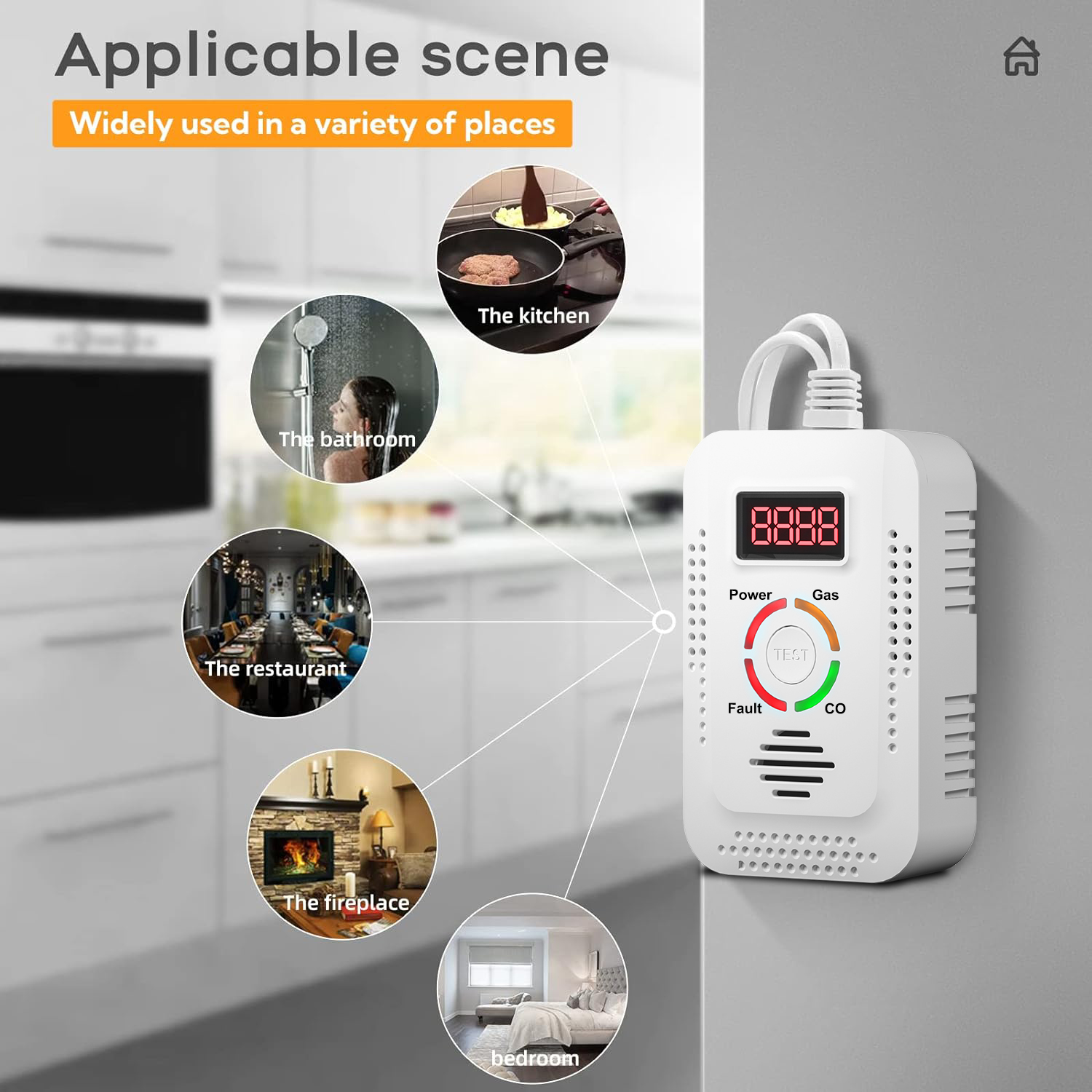 เครื่องตรวจจับก๊าซธรรมชาติ 2in - Kitchen Appliances Video บทวิจารณ์และราคา