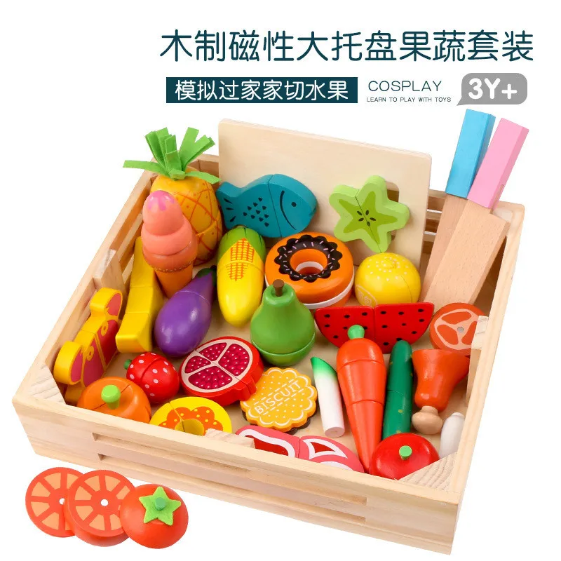 DIY น่ารักตัดไม้ผักผลไม้แกล้งเ - Kitchen Appliances For Kids บทวิจารณ์และราคา