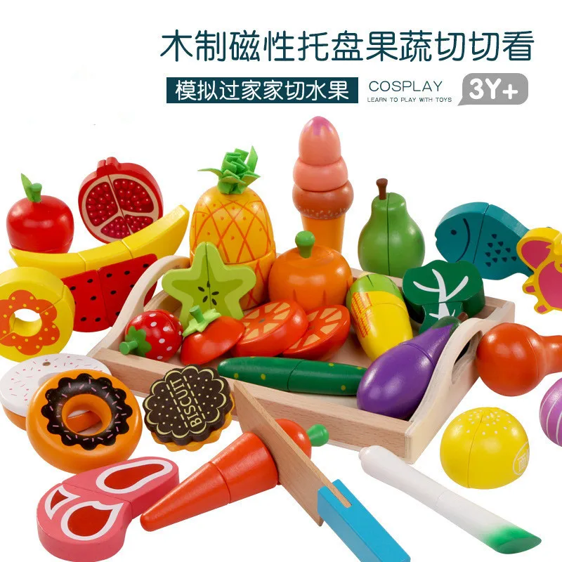DIY น่ารักตัดไม้ผักผลไม้แกล้งเ - Kitchen Appliances For Kids บทวิจารณ์และราคา