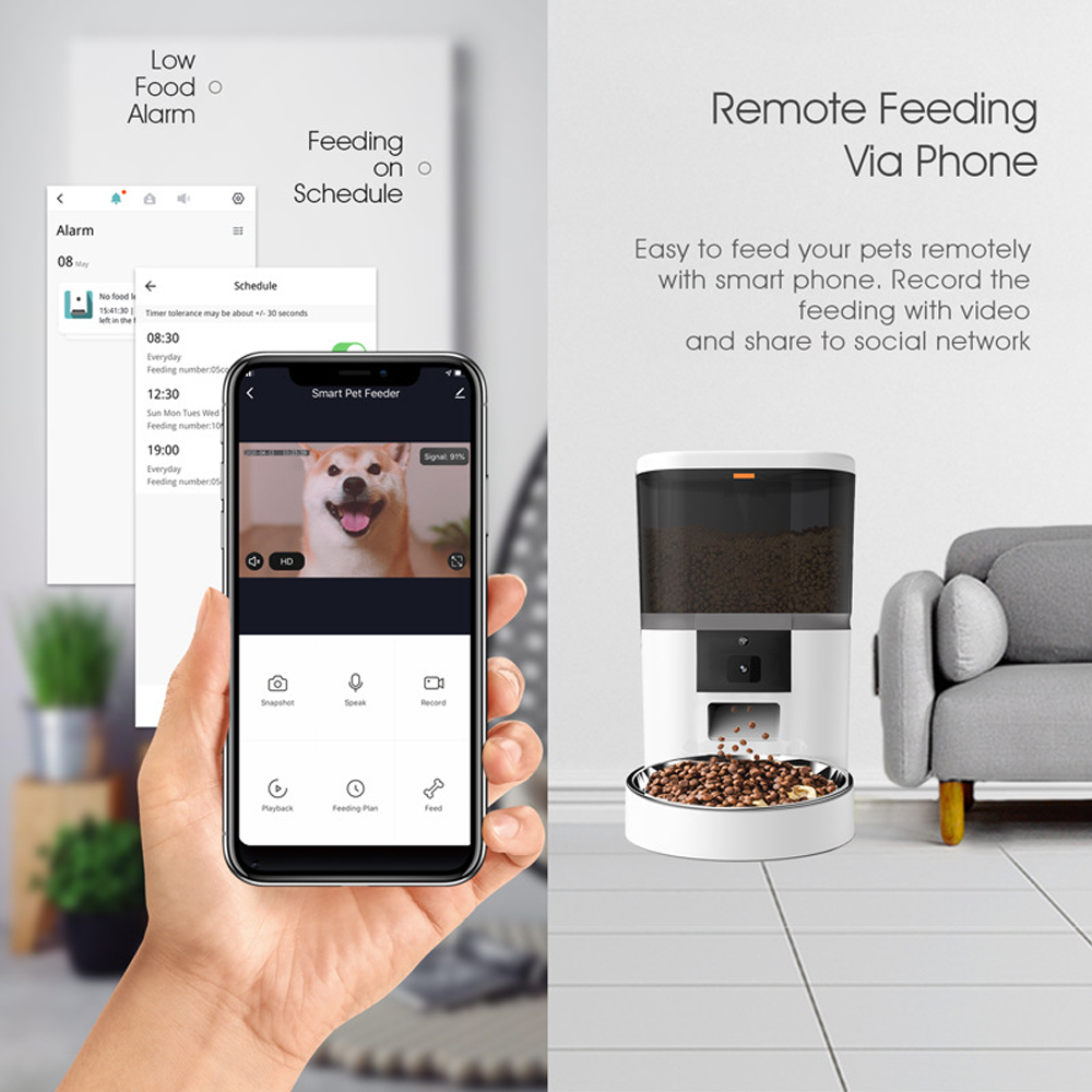 เครื่องให้อาหารสัตว์เลี้ยงอัจฉ - Kitchen Appliances Video บทวิจารณ์และราคา